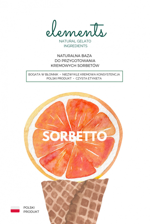 naturalna baza do sorbetów sorbetto